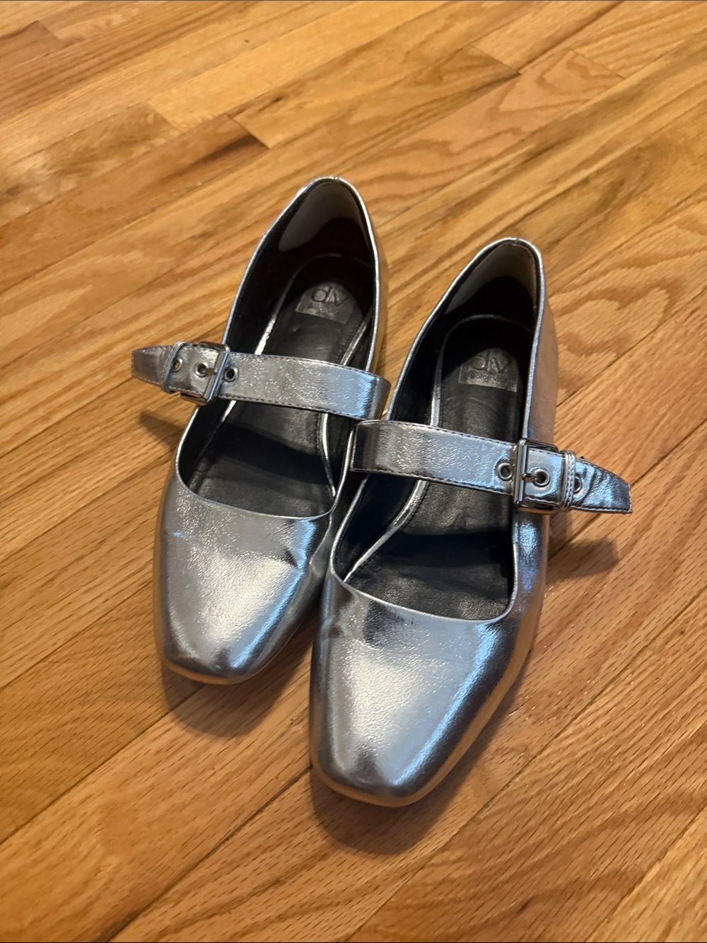 Dolce Vita Metallic Silver Mary Jane